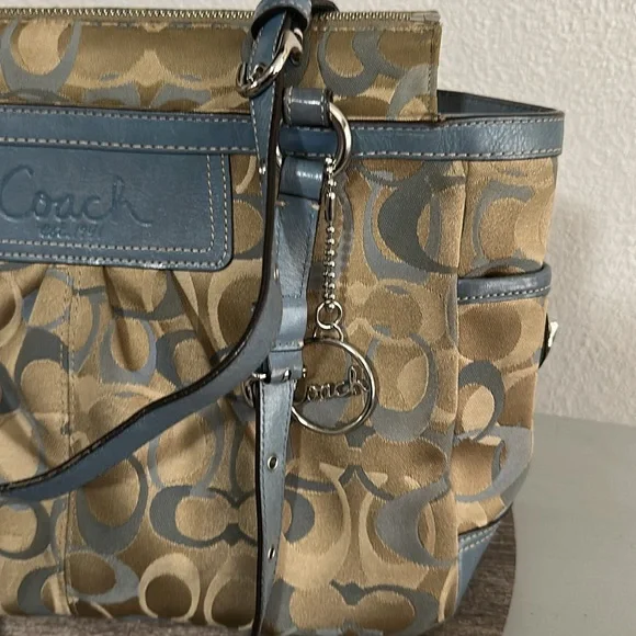 Coach Canvas & Leather Blue - Picture 2 of 5